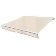 Vidaxl Ročno zložljiva tenda 300 cm krem barve