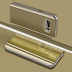 Onasi Clear View ovitek za LG K42 / LG K52, preklopni, zlat