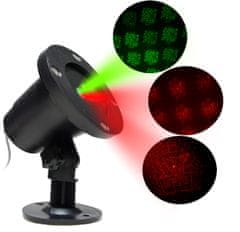 Aga Božični laserski dekorativni projektor Aga zelena/rdeča MR9080
