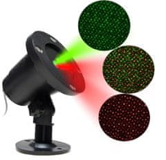 Aga Božični laserski dekorativni projektor Aga zelena/rdeča MR9090