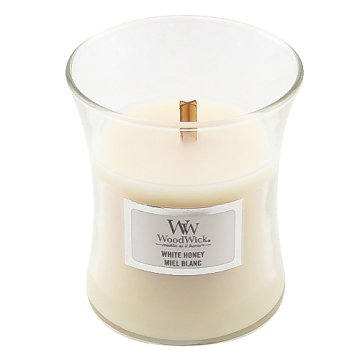Woodwick Sveča ovalna vaza , Beli med, 85 g