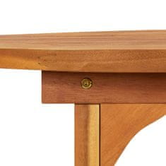 shumee Vrtna jedilna miza 180x90x75 cm trden akacijev les