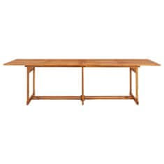 Vidaxl Vrtna jedilna miza 280x90x75 cm trden akacijev les