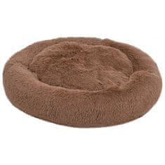 Vidaxl Pralna blazina za pse in mačke rjava 90x90x16 cm plišasta