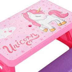 Vidaxl Otroška piknik miza s klopmi 79x69x42 cm roza