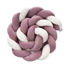 BELISIMA Otroška posteljica Mantle Cop Velvet Cream Dark Pink