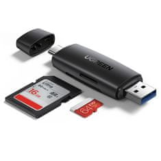 Ugreen CM304 čitalec kartic USB / USB-C / SD / micro SD, črna