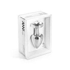 Diogol Kovinski analni čep "Anni" s Swarovski kristalom (R26249)