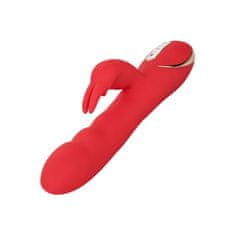 California Ex Novel Grelni ultra soft rabbit vibrator "Jack Rabbit" - rdeč (R12434)