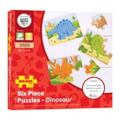 Bigjigs Toys Puzzle 3v1 Dinozavri