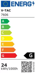 V-TAC  LED PLAFONJERA 24W 1440LM 120° IP20 SMD CCT 