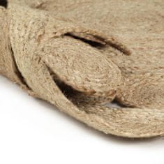 Vidaxl Preproga iz ročno pletene jute 120 cm