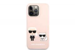 Karl Lagerfeld Full Bodies ovitek za iPhone 13 Pro, silikonska zaščita, roza (KLHCP13LSSKCI )