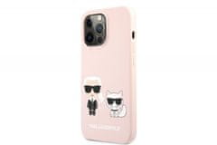 Karl Lagerfeld Full Bodies ovitek za iPhone 13 Pro, silikonska zaščita, roza (KLHCP13LSSKCI )