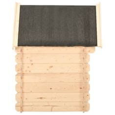 Vidaxl Pasja uta 145x70x100,6 cm trdna borovina 14 mm