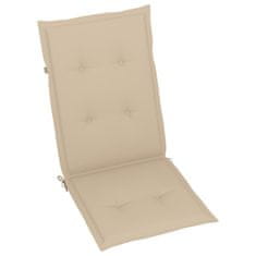 Vidaxl Blazine za vrtne stole 6 kosov bež 120x50x4 cm