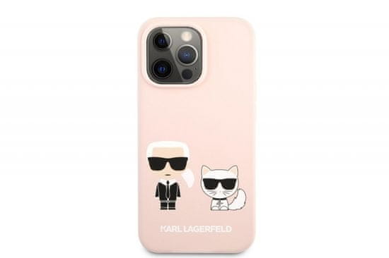 Karl Lagerfeld Full Bodies ovitek za iPhone 13 Mini, silikonska zaščita, roza (KLHCP13SSSKCI )