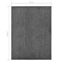 Vidaxl Pralni predpražnik antraciten 90x120 cm