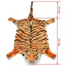 shumee Plišasta preproga tiger 144 cm rjave barve
