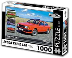 RETRO-AUTA© Puzzle št. 30 Škoda Rapid 130 (1986) 1000 kosov