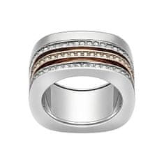 Swarovski Eleganten dvobarvni prstan s kristali Vio 5152856 (Obseg 54 mm)