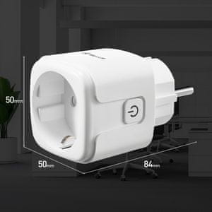 Tellur WIFI Smart AC Plug, energy reading, 3680W, 16A (TLL331311)