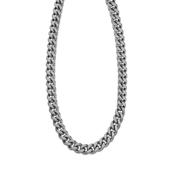 Lotus Style Elegantna jeklena ogrlica za moške Moški v črnem LS2061-1/1