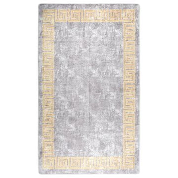 Vidaxl vidaXL Pralna preproga 120x180 cm siva protizdrsna