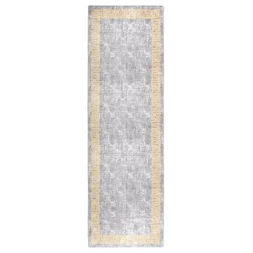 Vidaxl vidaXL Pralna preproga 80x300 cm siva protizdrsna