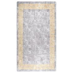 Vidaxl Pralna preproga 190x300 cm siva protizdrsna