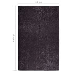 Vidaxl Pralna preproga 80x150 cm antracitna protizdrsna