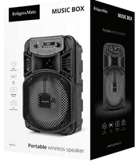 Krüger&Matz Prenosni zvočnik bluetooth 4.1, USB - MP3 , karaoke,, FM, mikrofon, TWS
