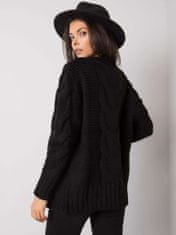 RUE PARIS Klasičen ženski pulover Ketevan črna Universal