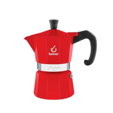 Forever Moka Pots Rdeča kafetiera Miss Prestige rdeča / za 6 skodelic / aluminij