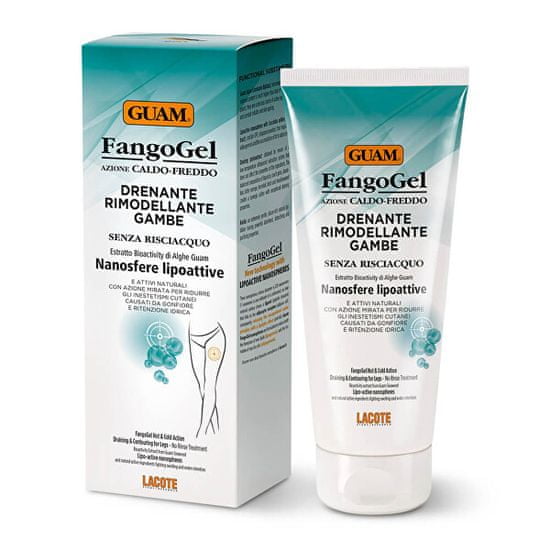 Deadia Cosmetics Topel gel za učvrstitev in hujšanje stopal Guam (FangoGel) 200 ml