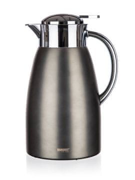 Banquet METALLIC Platinum termo čajnik, 1,5 l, nerjaveče jeklo