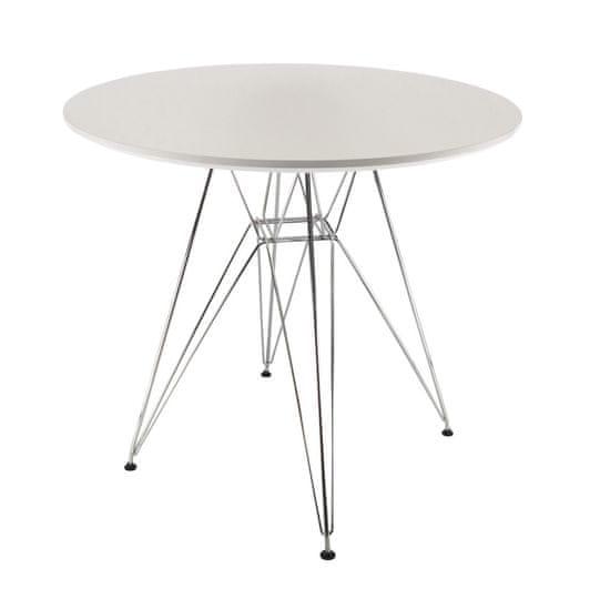 Aga Jedilna okrogla miza 80 cm Bela