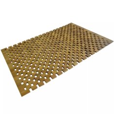 Vidaxl Kopalniška preproga iz akacijevega lesa 80x50 cm mozaik