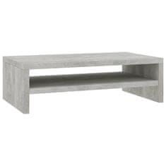 Vidaxl Stojalo za ekran betonsko sivo 42x24x13 cm iverna plošča