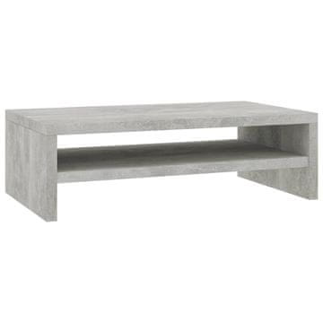 Vidaxl Stojalo za ekran betonsko sivo 42x24x13 cm iverna plošča