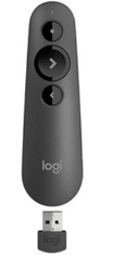 Logitech R500 laser, USB, brezžičen, rdeč (910-005843)