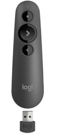 Logitech R500 laser, USB, brezžičen, rdeč (910-005843)
