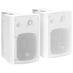 Vidaxl Stenski zvočniki 2 kosa beli notranji in zunanji 100 W