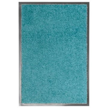 Vidaxl Pralni predpražnik cyan moder 40x60 cm