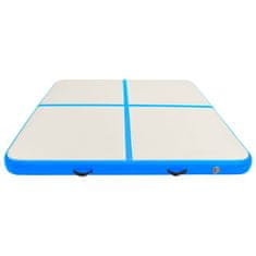 Vidaxl Napihljiva gimnastična podloga s tlačilko 200x200x10 cm modra