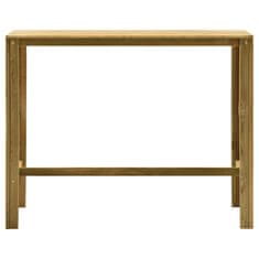 Vidaxl Vrtna barska miza 140x60x110 cm impregnirana borovina