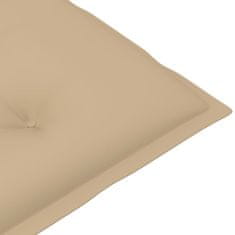 shumee Blazine za vrtne stole 4 kosi bež 100x50x7 cm
