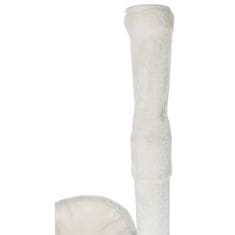 Vidaxl Mačji praskalnik Aurelio 220-250 cm bel in rjav