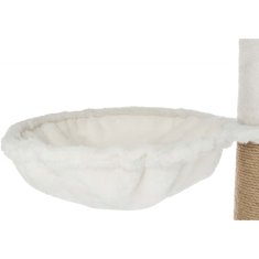 Vidaxl Mačji praskalnik Aurelio 220-250 cm bel in rjav