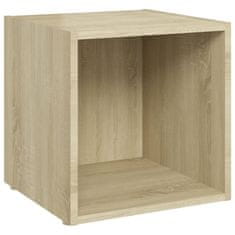 Vidaxl TV omarice 2 kosa sonoma hrast 37x35x37 cm iverna plošča